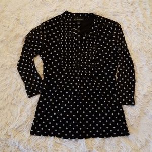 🍋Black and white polka dot 3/4 sleeve